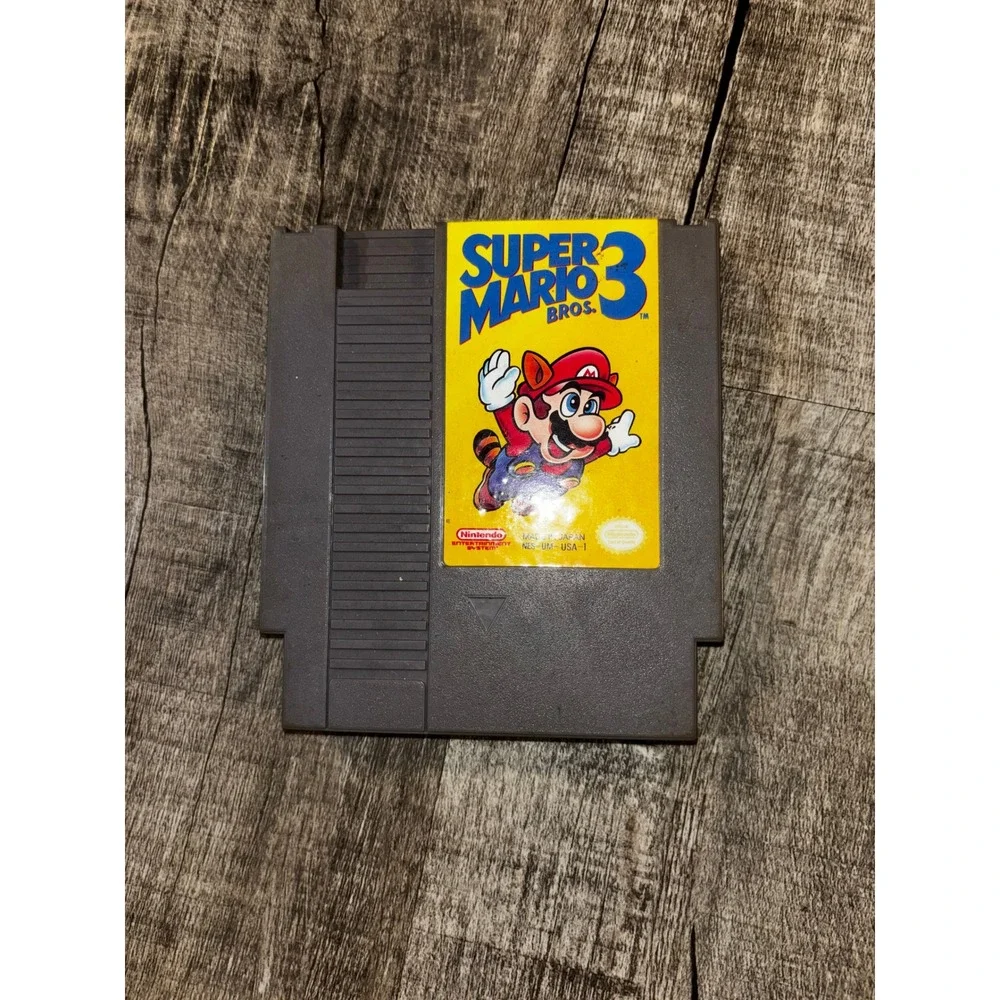 Super Mario Bros 3 Nintendo NES Game Cartridge Vintage Retro